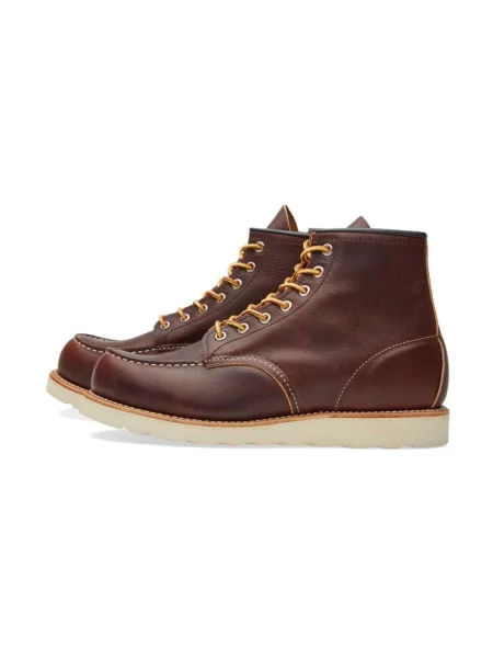 Botki Red Wing Shoes skórzane biznesowe czerwone