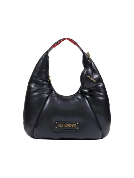 Torebka Love Moschino z nadrukiem czarna