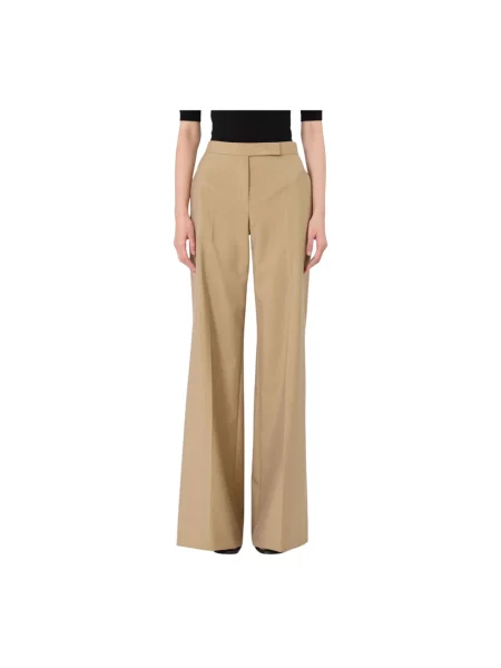 Spodnie Max Mara brązowe