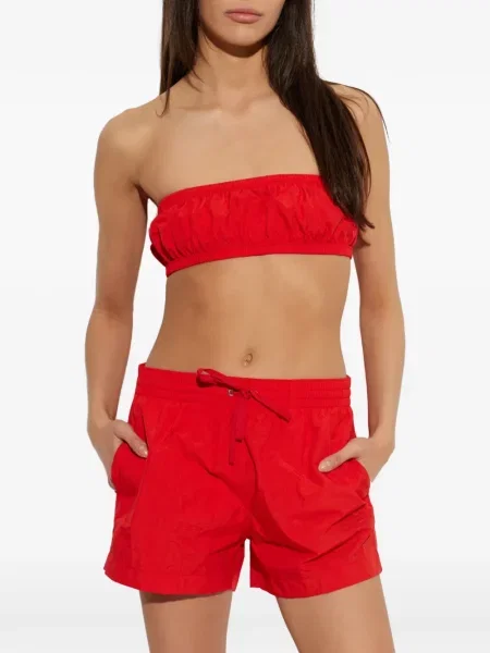 Pantaloni scurți Mm6 Maison Margiela cu cordon roșu