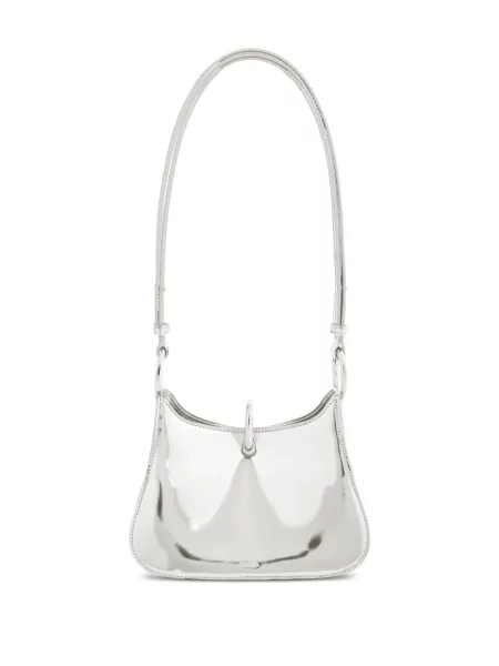 Кожаный пръстен Rabanne сребристо