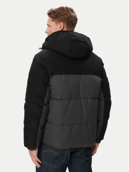 JACK & JONES Zimska jakna JJOXFORD antracit siva crna