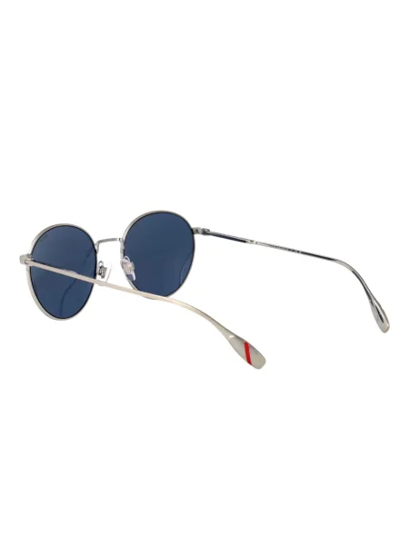 Ochelari de soare Polo Ralph Lauren cu broderie din piele maro