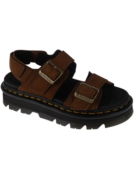Sandále Dr. Martens na platforme hnedá