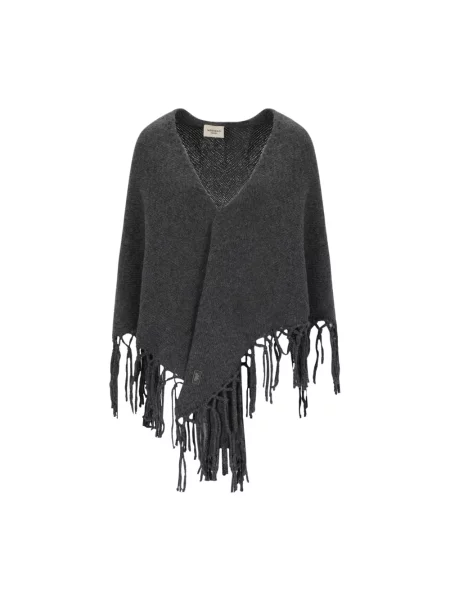 Szal Weekend Max Mara wełniana szara