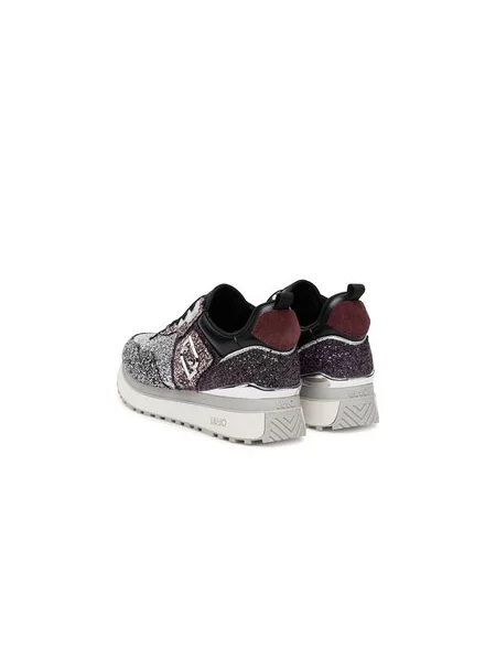 Liu Jo Superge Maxi Wonder Glitter 01 srebrna