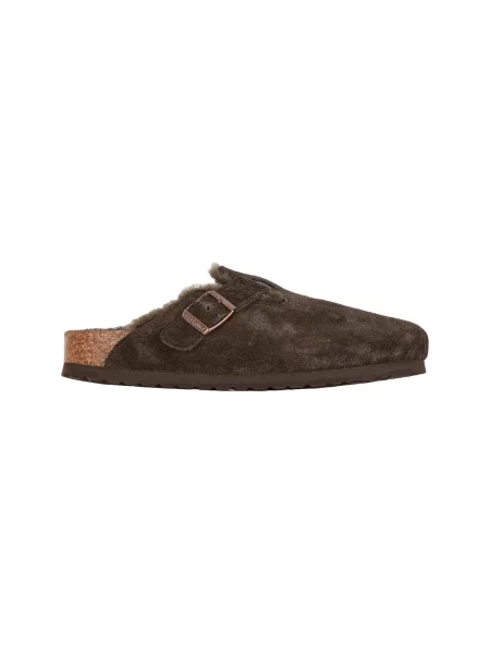 Tenisky Birkenstock z ovčej kože hnedá