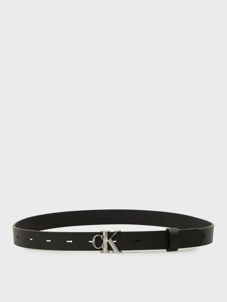 Кожаный ремень Calvin Klein черный