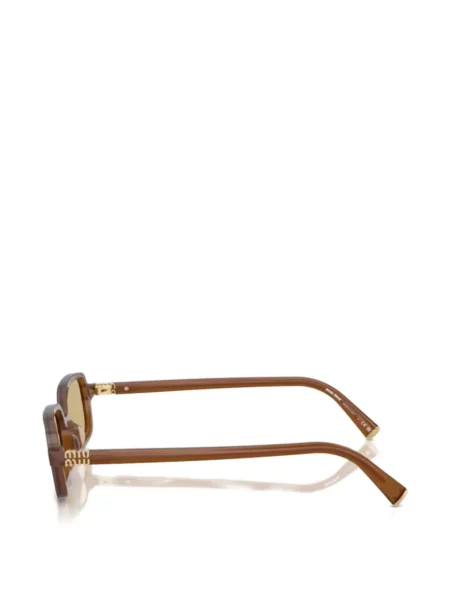 Γυαλιά ηλίου ορθογώνια Miu Miu Eyewear καφέ