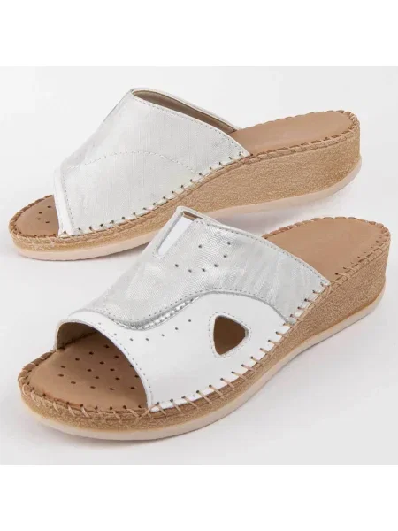 Pantofi Purapiel alb