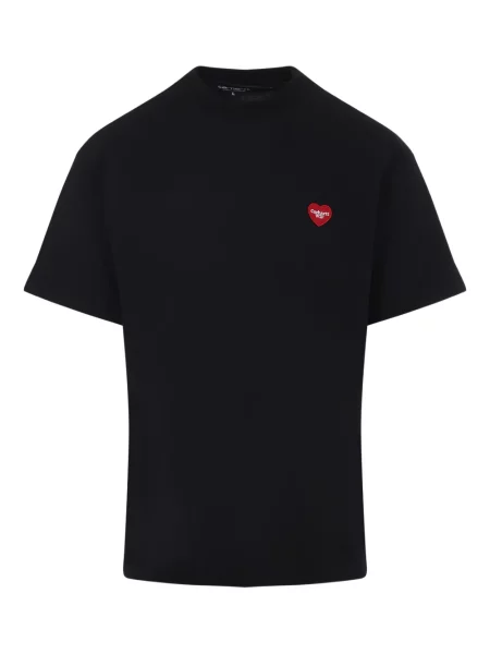 Tricou Carhartt Wip cu motiv cu inimi negru