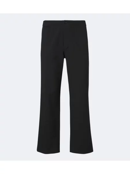 Pantaloni The Row de lână negru