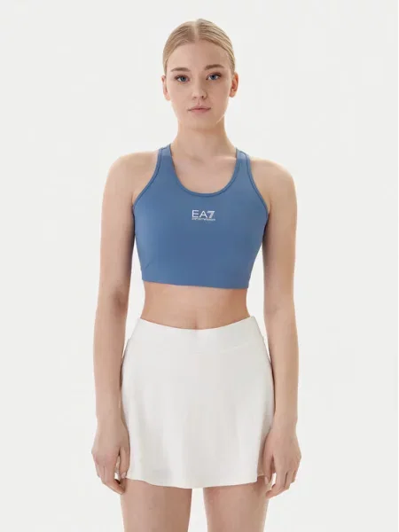 Emporio Armani Biustonosz sportowy niebieski