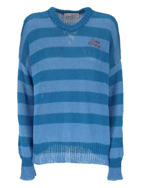 Pulover Giada Benincasa cu dungi albastru