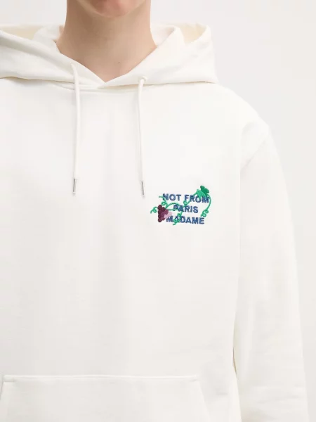 Drôle de Monsieur кофта з капюшоном Vine Embroidered Slogan