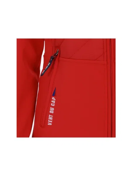 Geacă Vent Du Cap softshell roșu