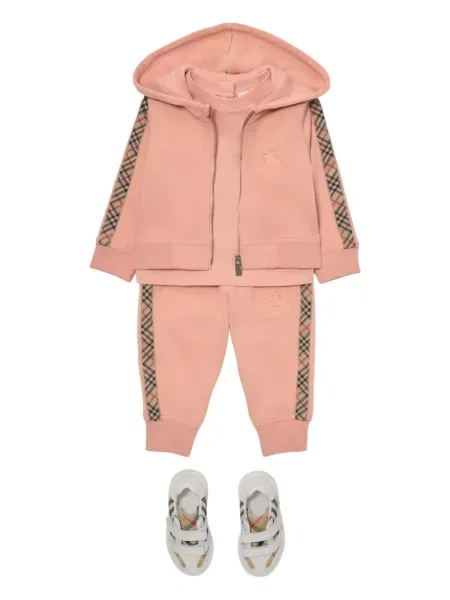 Dětské kalhoty Burberry růžové