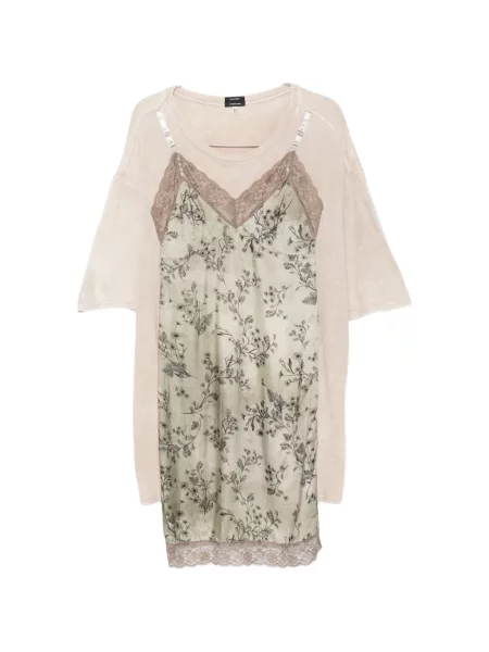 Rochie midi R13 cu model floral cu imagine