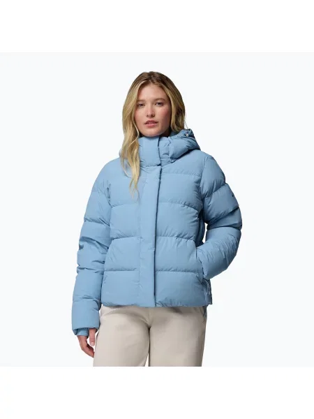 Kurtka puchowa Columbia Amaze Puff Hooded Rainy Day niebieska