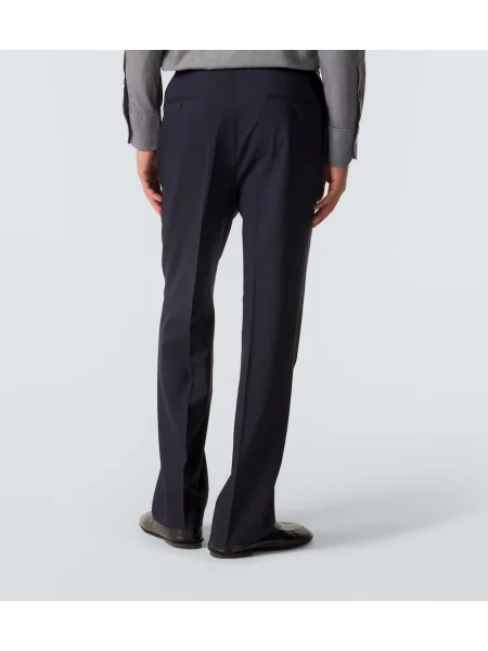 Pantaloni Stoffa de lână albastru