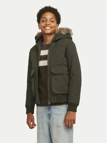 Jack & Jones Junior Žieminė striukė žalia