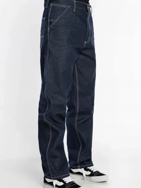 Spodnie casual Carhartt WIP Simple Pant niebieskie