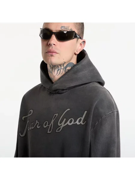Klasická mikina s kapucňou Fear Of God čierna