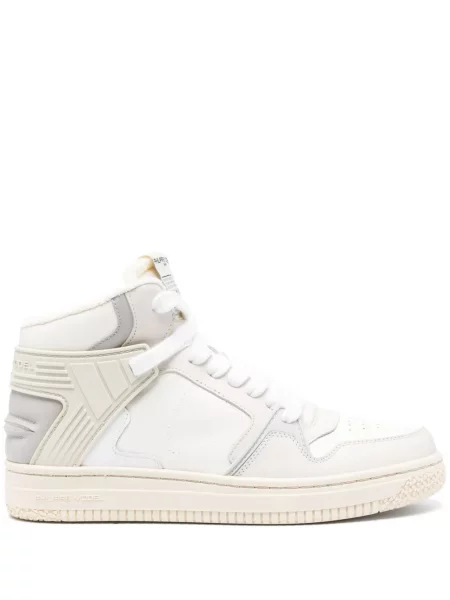 Sneakerși Philippe Model Paris cu șireturi din dantelă alb