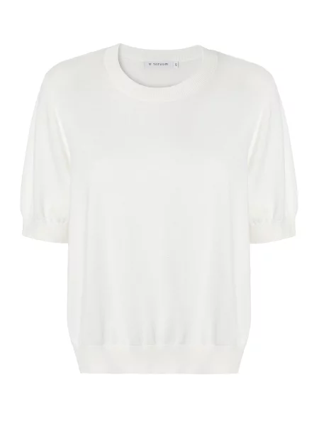 TATUUM Pulover August murdar alb