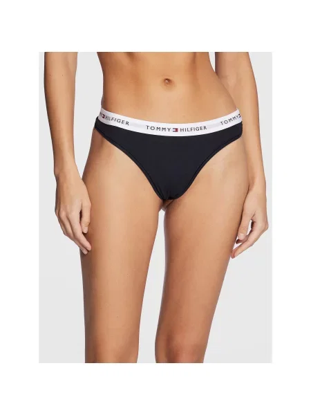 Tommy Hilfiger Underwear Tanga gaćice mornarsko plava / crvena / bijela tamnoplava