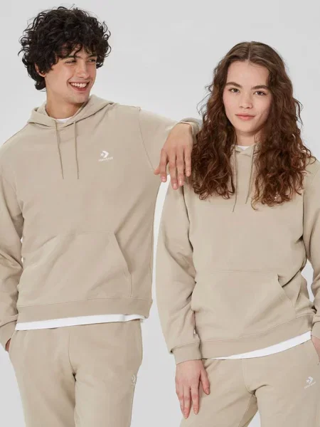 Жіноче Худі CONVERSE Go-To бавовна/поліестер бежевий