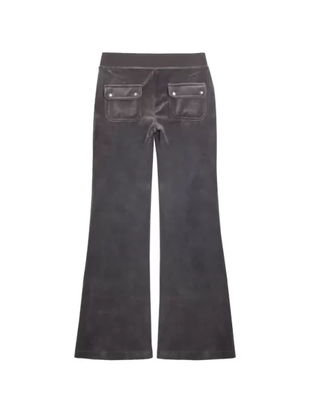 Pantaloni Juicy Couture cu talie joasă alergare gri