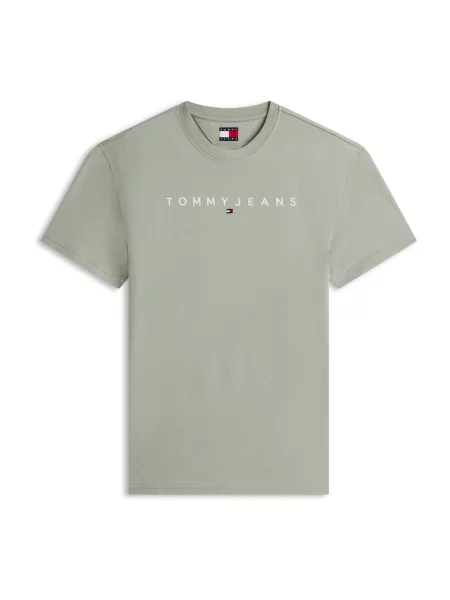 Tommy Jeans Tricou albastru pastel alb