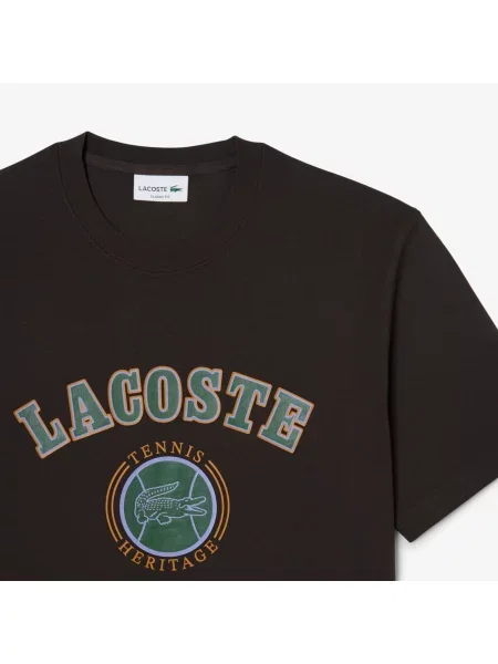 Футболка Lacoste коричневая
