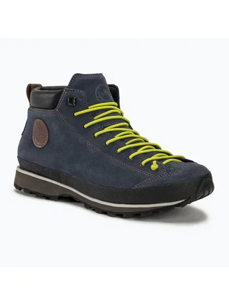 Мъжки туристически обувки Lomer Bio Naturale Mid Mtx Suede flag/lime синьо