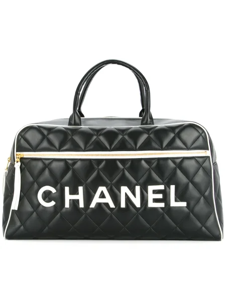 Prošívaná kabelka Chanel Pre-owned černá