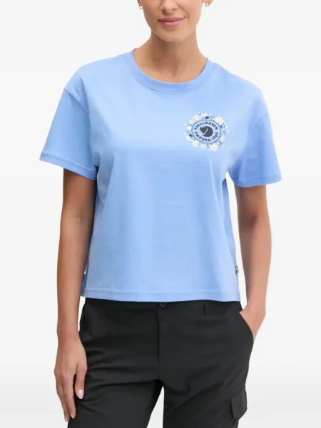Tricou Fjallraven cu imagine albastru