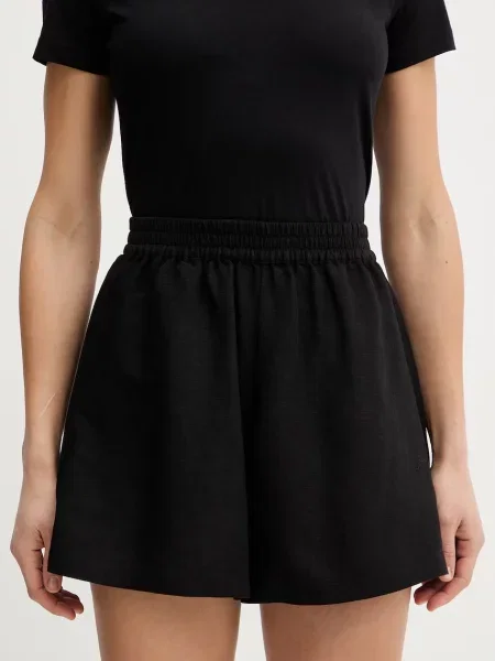 BOSS Orange szorty z lnem C Tallan czarne