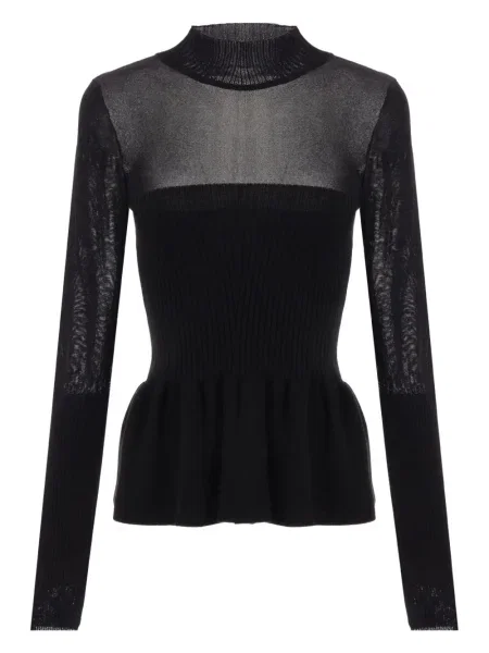 Pletený peplum top Renata Brenha černý