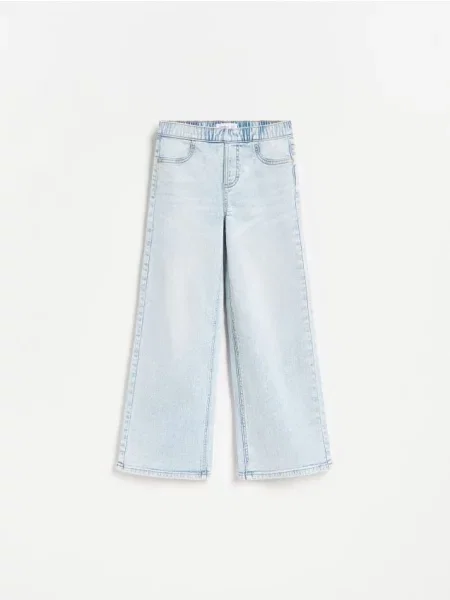Reserved Еластичні джинси wide leg синій