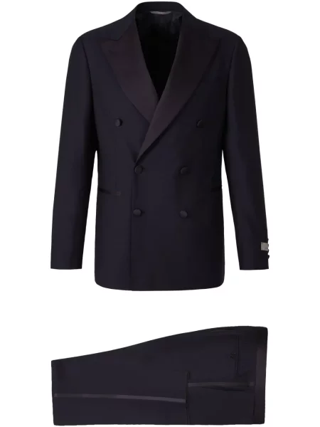 Costum Canali de lână de costum albastru