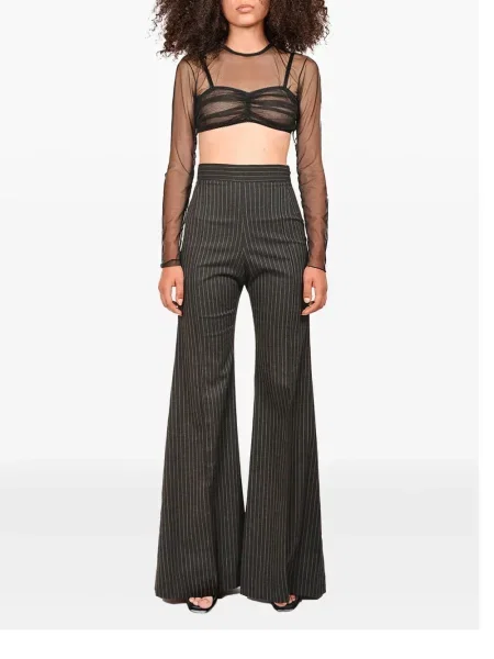 Cropp top Ioana Ciolacu transparente negru