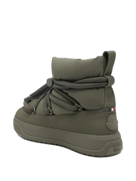 Καπιτονέ μποτάκια Moncler με κορδόνια με δαντέλα πράσινο