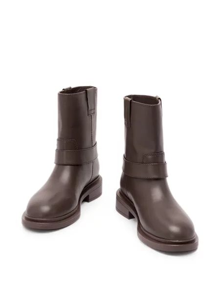 Botine Twinset cu cataramă cu autograf maro