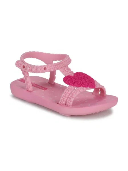 Sandali Ipanema z vzorcem srca roza