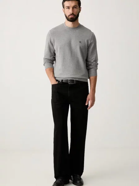 Calvin Klein Jeans mikina pánska sivá