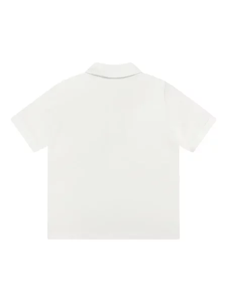 Koszulka polo dziecięca Moncler Enfant biała