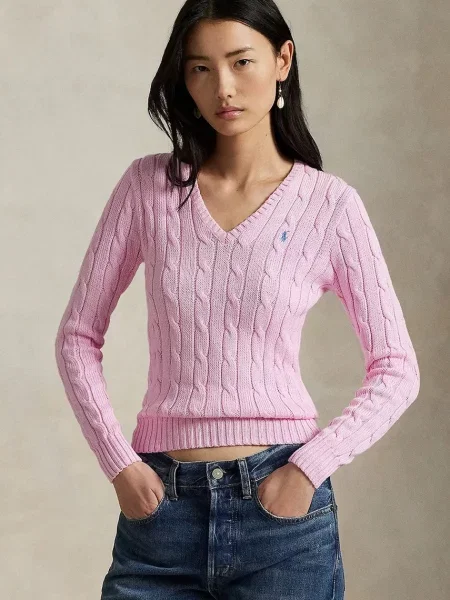 Polo Ralph Lauren pulover pentru femei din roz