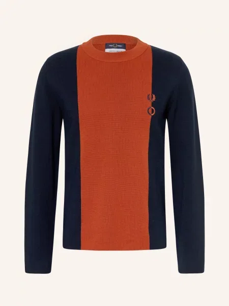 Fred Perry Sweter blau granatowy