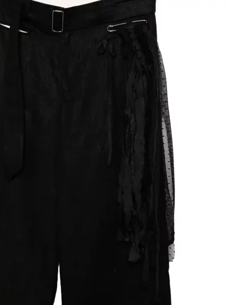 Cu centură pantaloni Midorikawa negru